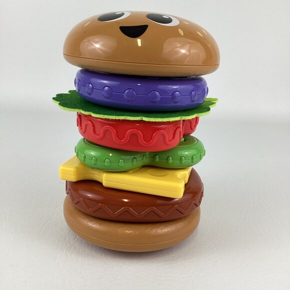 Leap Frog Build A Burger Matching Spinning Aim Throw Interactive Food Toy 2023 - Picture 3 of 7
